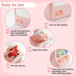 Set jucarii interactive pentru Copii, Gashapon Capsules, 3-6 ani, Roz 01