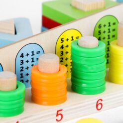 Sortator forme geometrice, joc logaritmic, 2 in 1 activitati, 3 ani 05