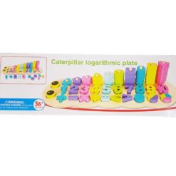 Sortator forme geometrice, joc logaritmic, 2 in 1 activitati, 3 ani 01