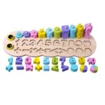 Sortator forme geometrice, puzzle, 3 in 1 activitati, 3 ani