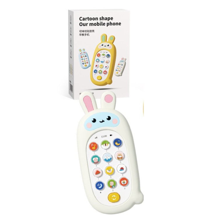 Telefon bebelusi cu sunete si joc dentitie, Iepuras, 18 luni 0001