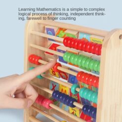 Alfabetar cu abac, litere si imagini in limba engleza, 3 ani01