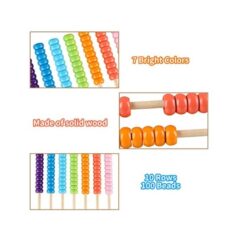 Alfabetar cu abac, litere si imagini in limba engleza, 3 ani