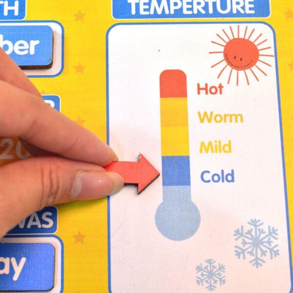 Calendar magnetic din Lemn, Limba Engleza, 3 ani+ 01