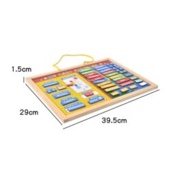 Calendar magnetic din Lemn, Limba Engleza, 3 ani+ 01