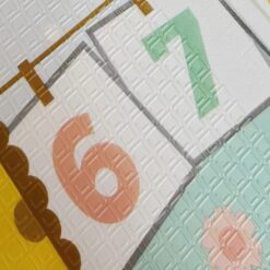 Covor pliabil de joaca, termoizolant cu doua fete 200 x 180 cm, Cifre si Litere 03