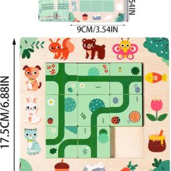 Joc de logica si inteligenta, Puzzle educativ de orientare, 3 ANI 13