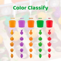 Joc de tip Montessori, Gradina mea de fructe si legume, 3 ani 01