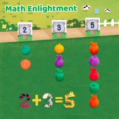 Joc de tip Montessori, Gradina mea de fructe si legume, 3 ani 01