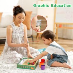 Joc de tip Montessori, Gradina mea de fructe si legume, 3 ani 01