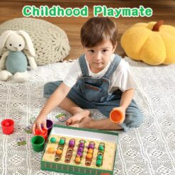 Joc de tip Montessori, Gradina mea de fructe si legume, 3 ani 01