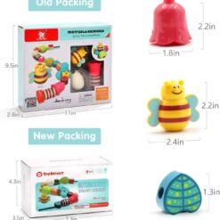 Joc de tip Montessori, set 18 margele de siretuit, 2 ani + 01