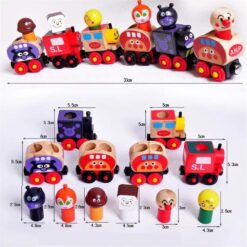 Joc educatic cu 6 piese, Trenulet magnetic, 3 ani 01