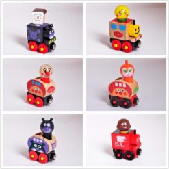 Joc educatic cu 6 piese, Trenulet magnetic, 3 ani 01