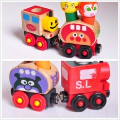 Joc educatic cu 6 piese, Trenulet magnetic, 3 ani 01