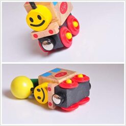 Joc educatic cu 6 piese, Trenulet magnetic, 3 ani 01