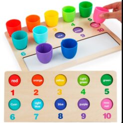 Joc educativ de clasificare cu betisoare si cifre magnetice, Matematica, 3 ani 01