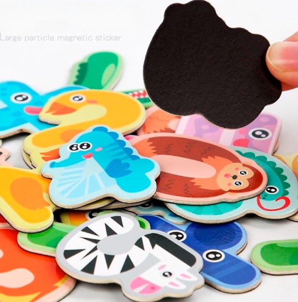 Joc educativ de clasificare cu betisoare si cifre magnetice, Matematica, 3 ani 01