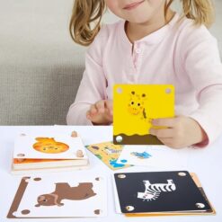 Joc educativ de memorie si asociere, Animale salbatice, 3 ani 01