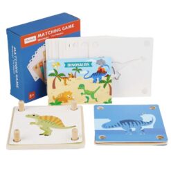 Joc educativ de memorie si asociere, DINOZAURI, 3 ani