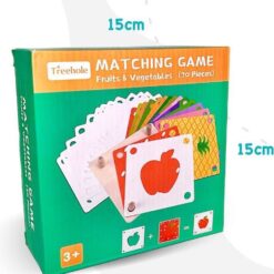 Joc educativ de memorie si asociere,Fructe si Legume, 3 ani