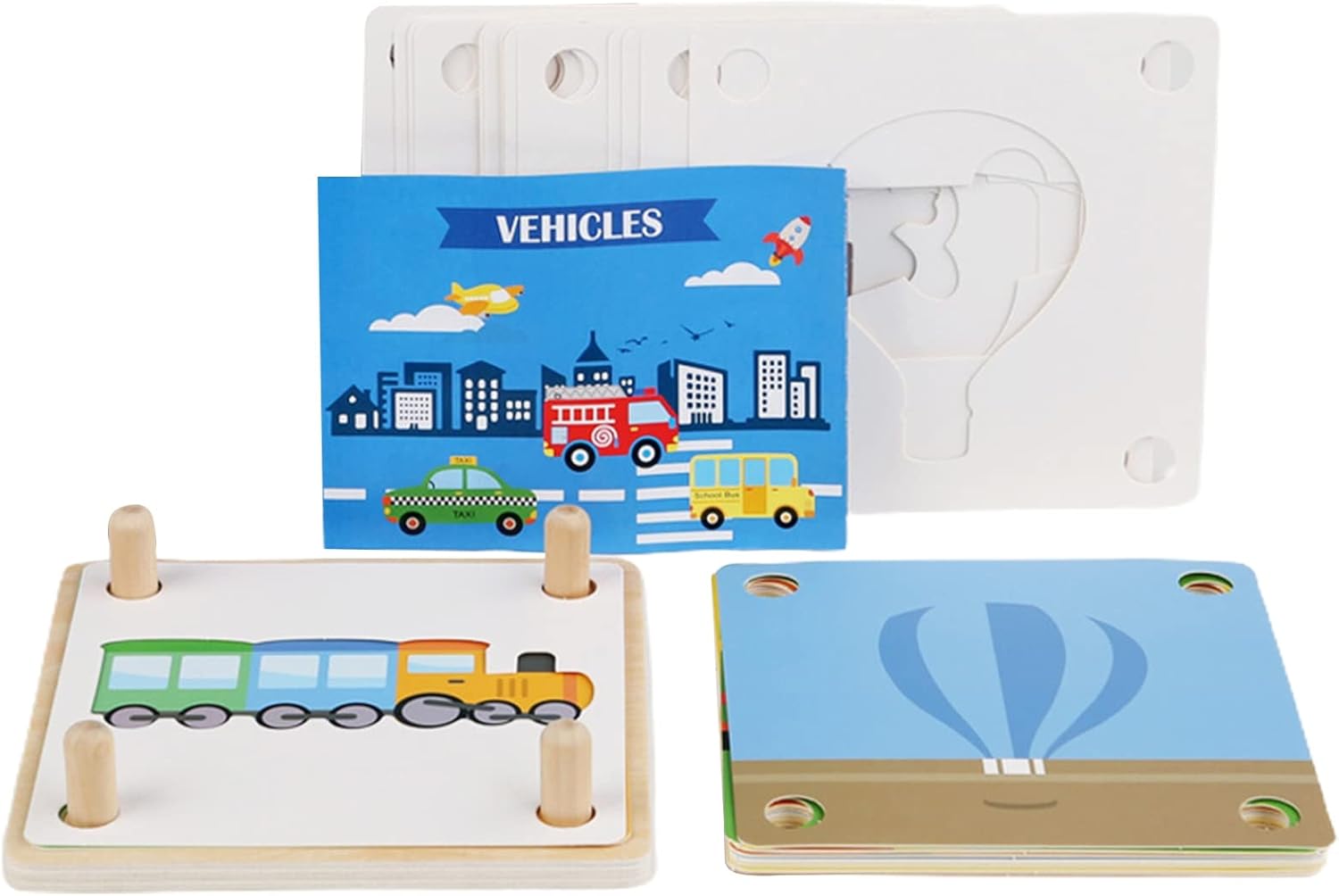 Joc educativ de memorie si asociere,Vehicule, 3 ani 01