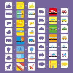 Joc educativ de memorie si asociere,Vehicule, 3 ani 01