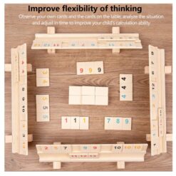 Joc educativ din lemn, Remi, 3 ani+