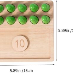 Joc educativ matematica, Set de numărare cu pioni colorați și discuri inscripționate cu cifre, 3 ANI