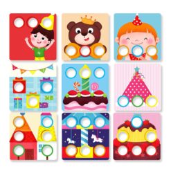 Joc mozaic cu butoni mari, DIY, 2 ANI