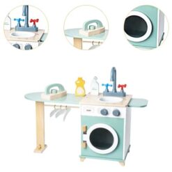 Jucarie educativa din lemn, Set de ingrijire si curatenie, 3ani 01