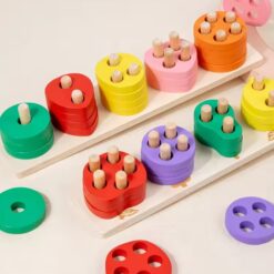 Jucărie educativă, sortator de forme geometrice, 3 ani 01