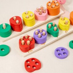 Jucărie educativă, sortator de forme geometrice, 3 ani 01