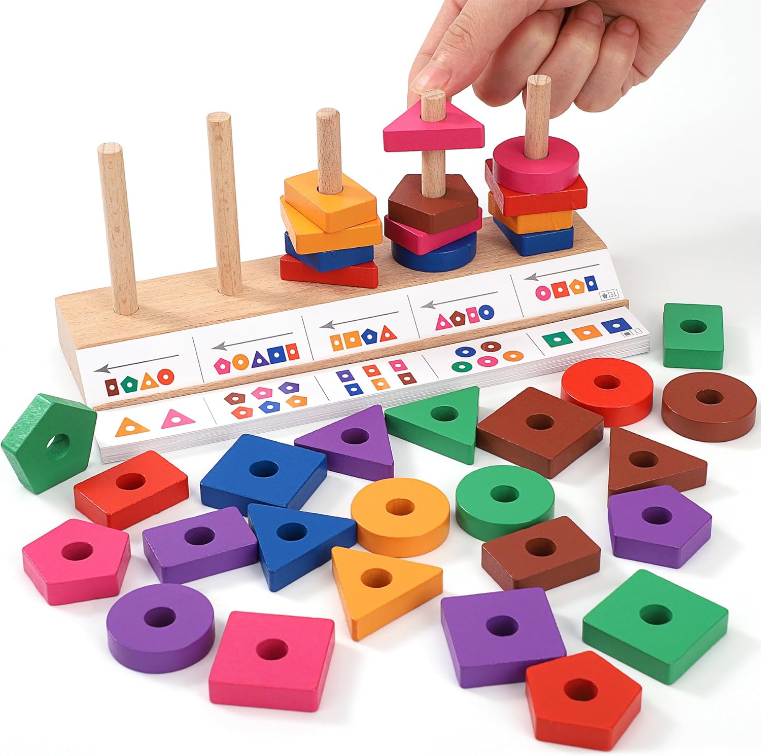 Jucărie educativă, sortator de forme geometrice si joc de asociere, 3 ani 01