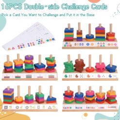 Jucărie educativă, sortator de forme geometrice si joc de asociere, 3 ani 01