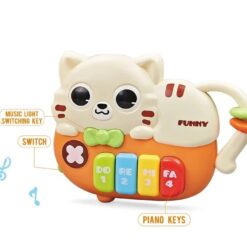 Jucarie muzicala bebelusi cu pian, Pisicuta, 18 luni+