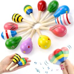 Maracas din lemn, 18.5 cm 01