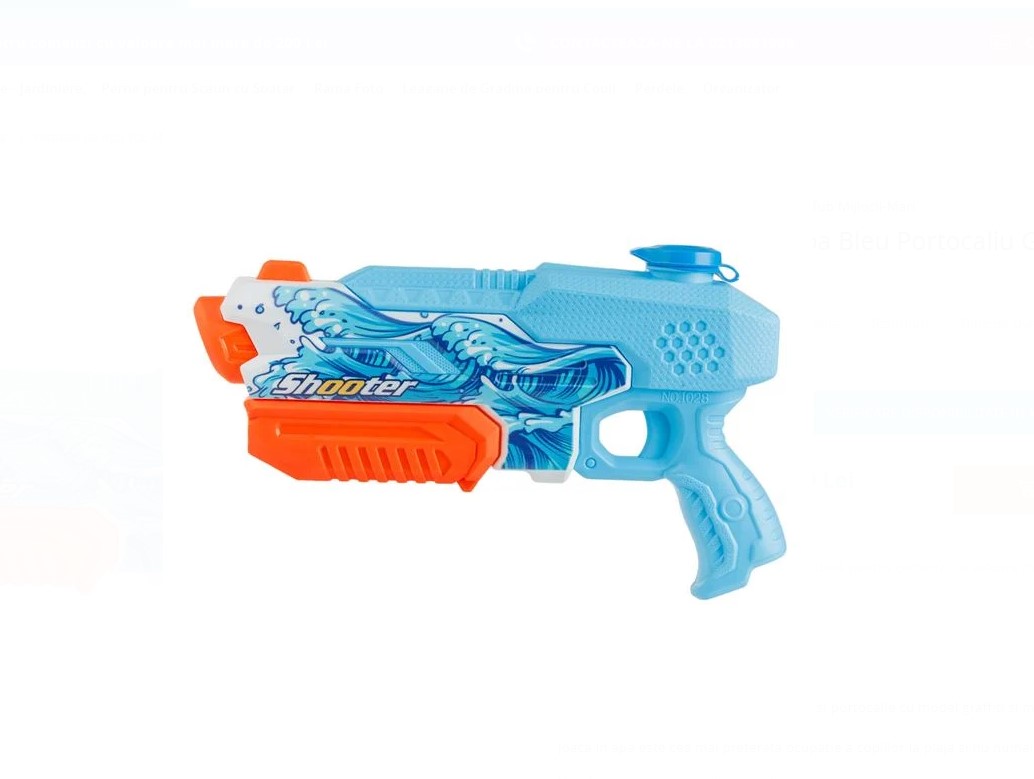 Pistol cu apa, 30 cm, Bleu, 3 ani+