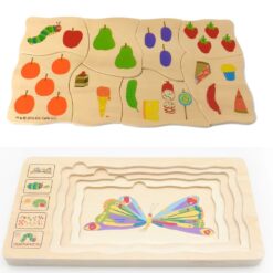 Puzzle Stratificat, Ciclul de viata, Fluture 01