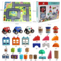 Set 82 de cuburi de constructie,Topbright, 3 ani+ 01