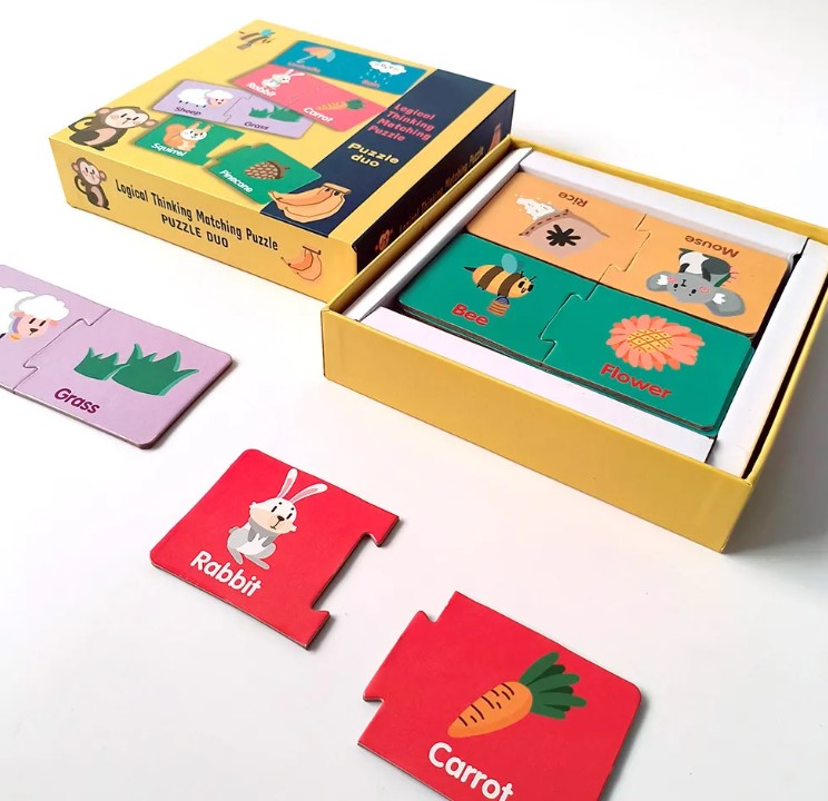 Set Puzzle duo de asociere, Ce mananca animalele, 40 piese 05