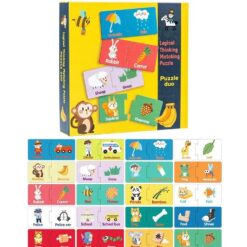 Set Puzzle duo de asociere, Ce mananca animalele, 40 piese 05