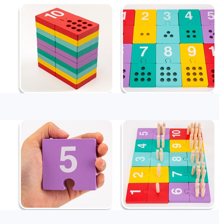 Set Puzzle duo de asociere, Matematica, 65 piese 01