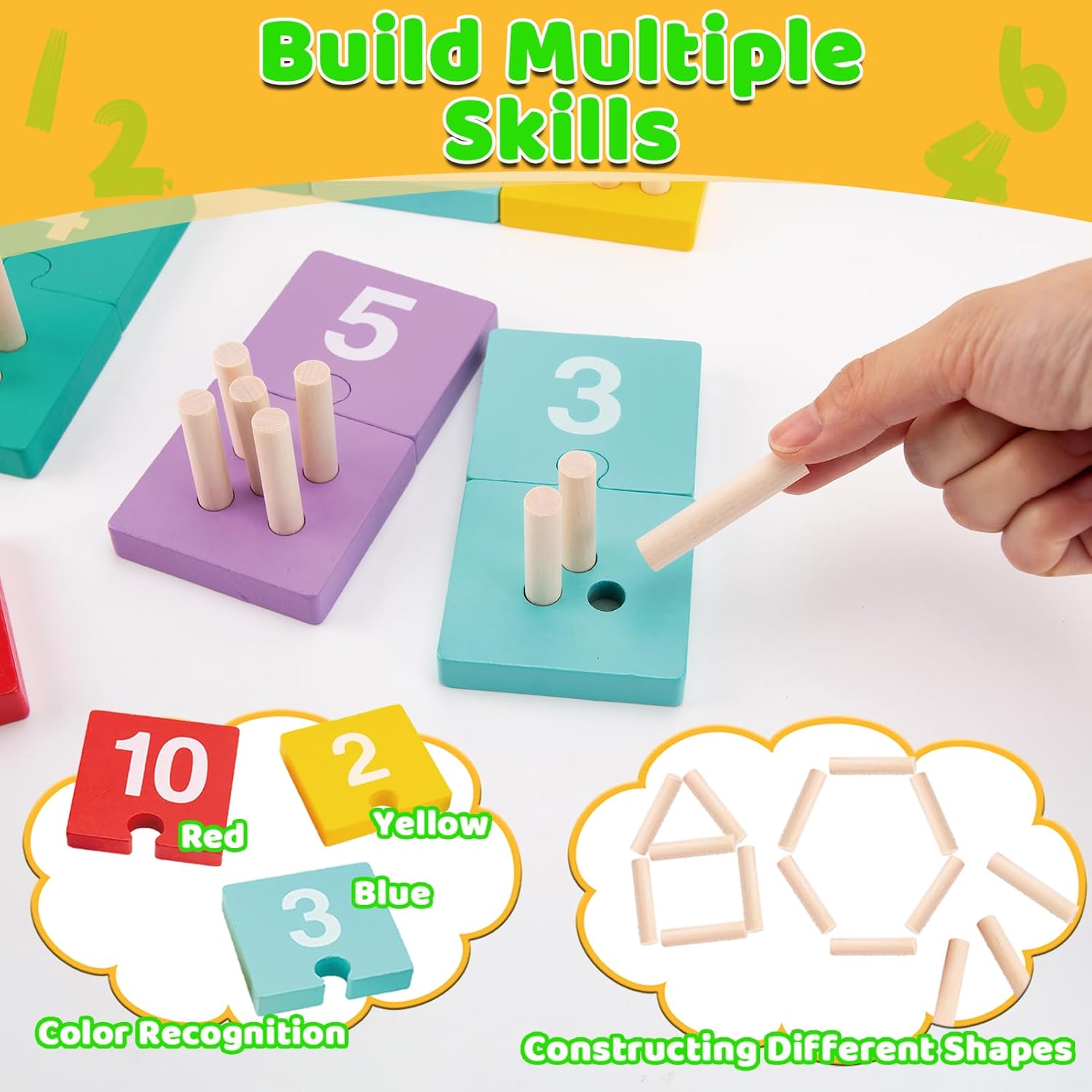 Set Puzzle duo de asociere, Matematica, 65 piese 01