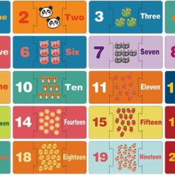 Set Puzzle duo de asociere, Numere, 60 piese