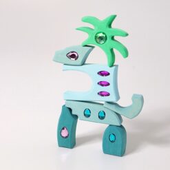 Set de cuburi senzoriale din lemn cu elemente de construcție libere – tip Loose Parts, 3 ani 01