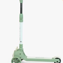 Trotinetă 3 roți, cu ghidon reglabil, roți luminoase, 3 ani+, Iepuras Verde 01