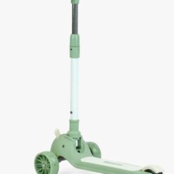 Trotinetă 3 roți, cu ghidon reglabil, roți luminoase, 3 ani+, Iepuras Verde 01