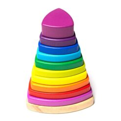 Turn piramida, puzzle senzorial, 15 cm 01
