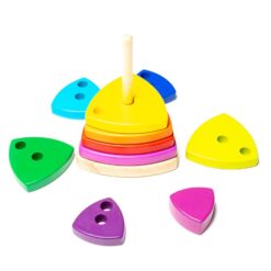 Turn piramida, puzzle senzorial, 15 cm 01